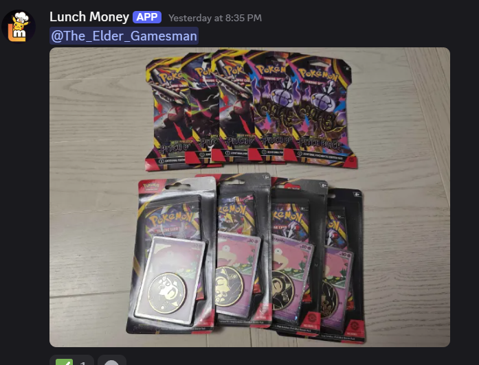 Member win 2: Pokemon cards and sealed products found through Lunch Money alerts